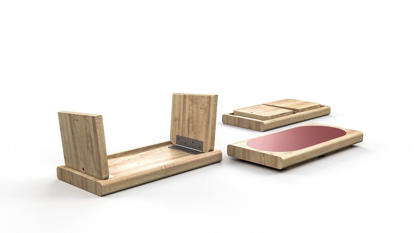 Banco de Meditación de Madera Plegable