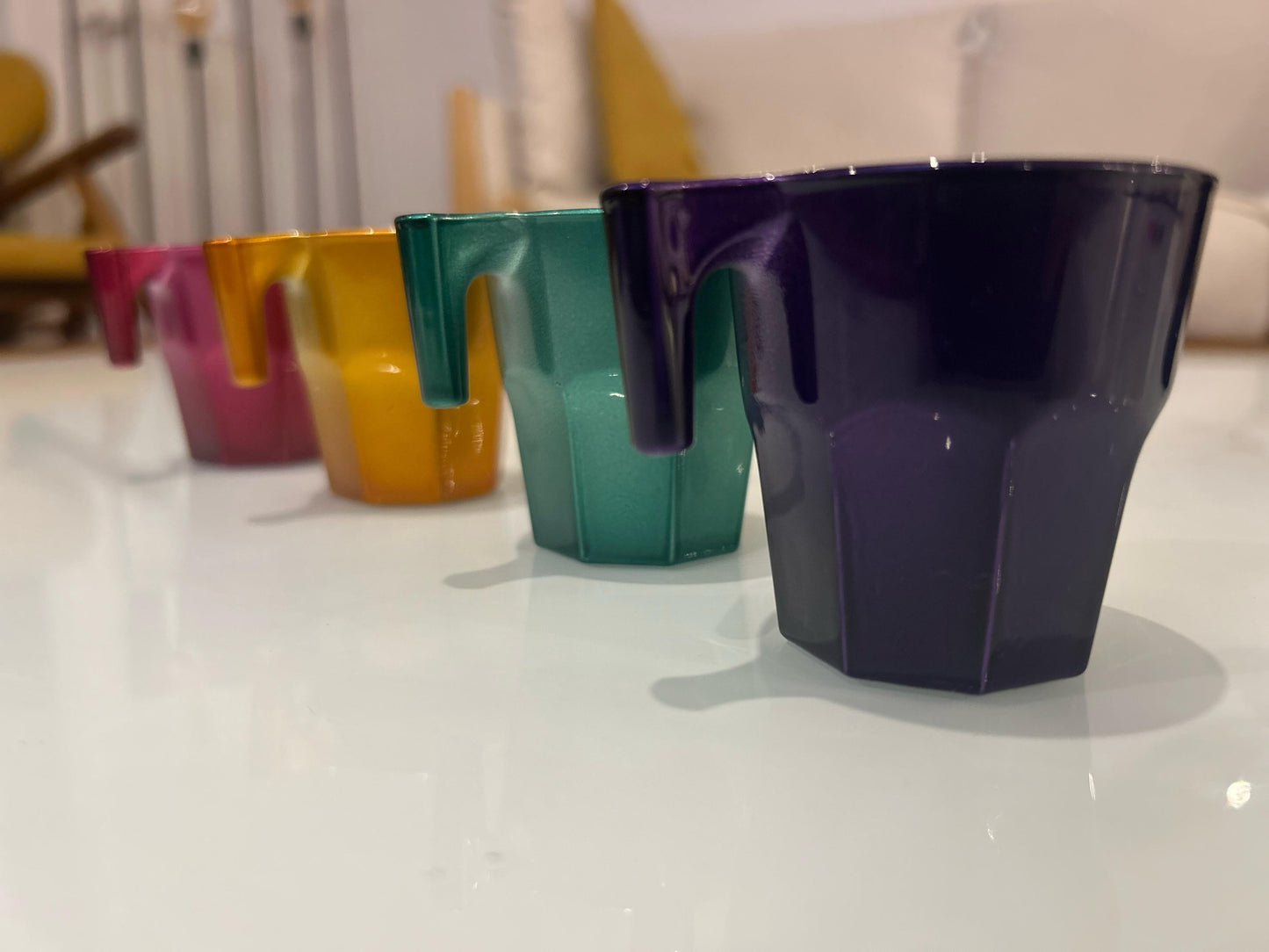 Set de 4 tazas de café espresso coloridas – Casablanca Tropic