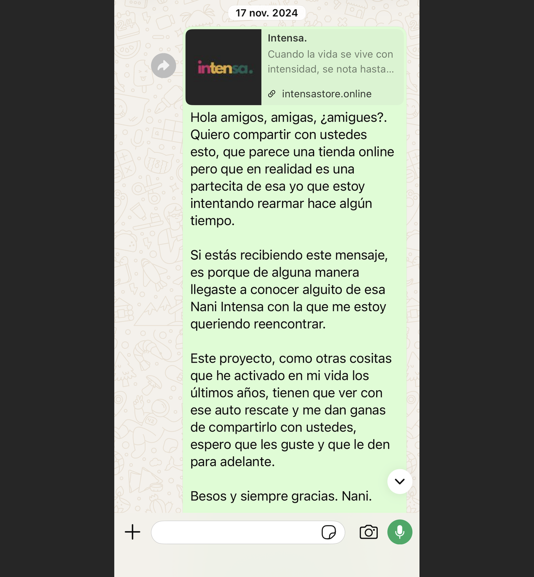 De cuando nació Intensa y otros demonios - Parte I