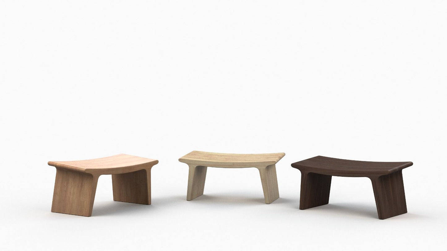 Banco de Meditación de madera maciza