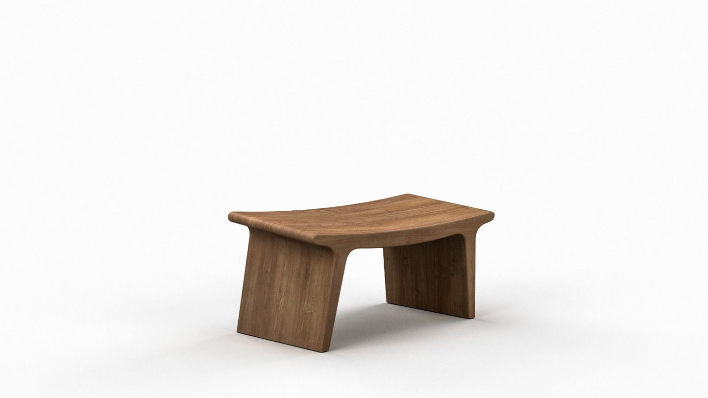 Banco de Meditación de madera maciza