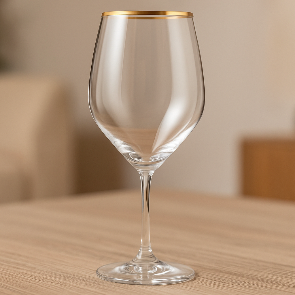 Copa de Vino borde Dorado